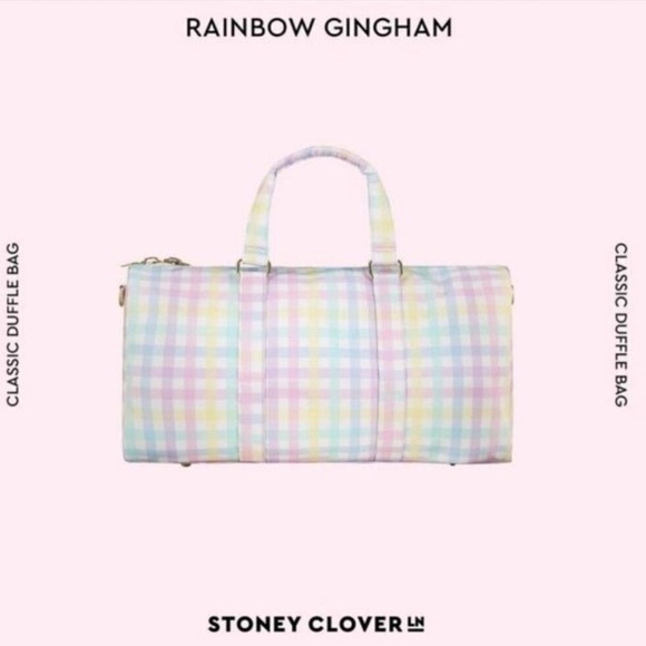 Stoney Clover Lane Pastel Gingham Travel Bag - Picture 2 of 3